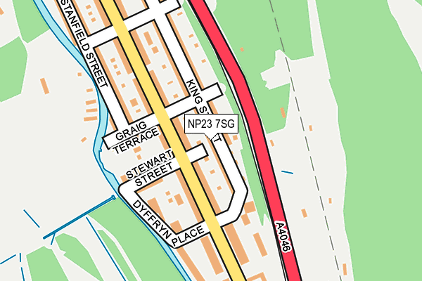 NP23 7SG map - OS OpenMap – Local (Ordnance Survey)