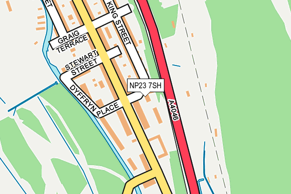 NP23 7SH map - OS OpenMap – Local (Ordnance Survey)