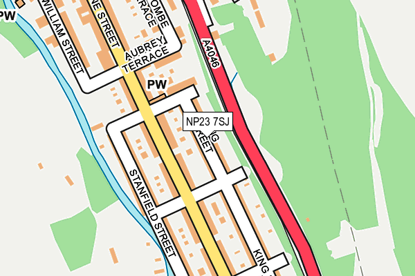 NP23 7SJ map - OS OpenMap – Local (Ordnance Survey)