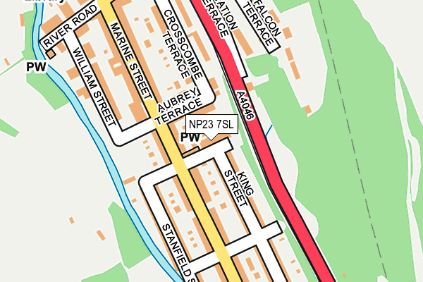 NP23 7SL map - OS OpenMap – Local (Ordnance Survey)