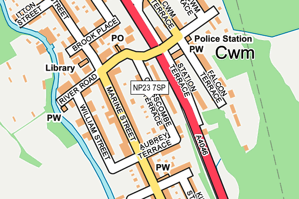 NP23 7SP map - OS OpenMap – Local (Ordnance Survey)