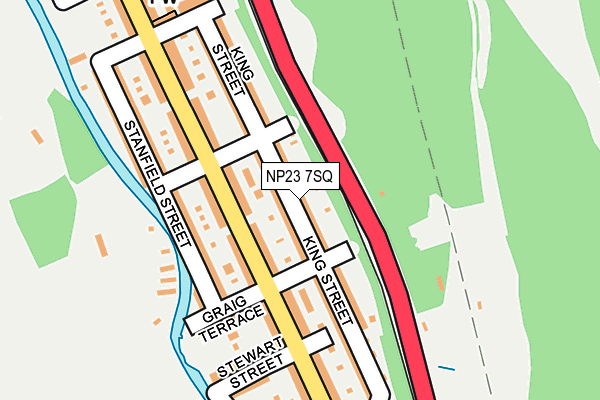 NP23 7SQ map - OS OpenMap – Local (Ordnance Survey)