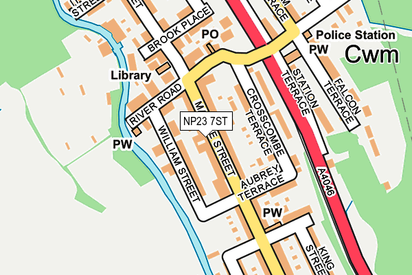NP23 7ST map - OS OpenMap – Local (Ordnance Survey)