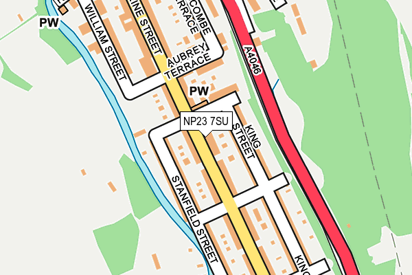 NP23 7SU map - OS OpenMap – Local (Ordnance Survey)