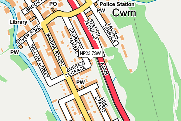 NP23 7SW map - OS OpenMap – Local (Ordnance Survey)