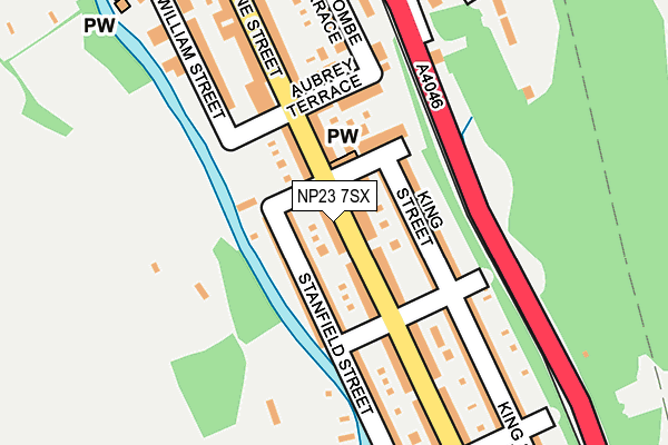 NP23 7SX map - OS OpenMap – Local (Ordnance Survey)