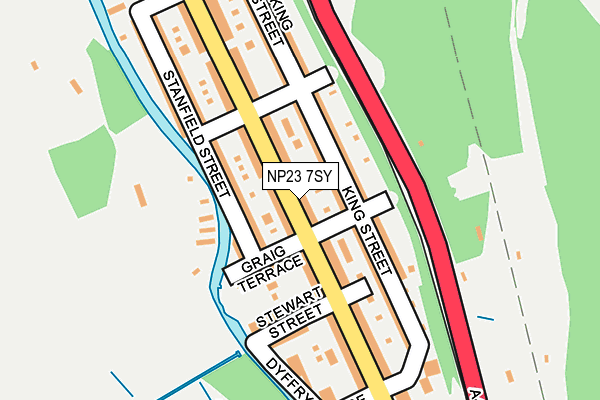 NP23 7SY map - OS OpenMap – Local (Ordnance Survey)