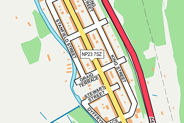 NP23 7SZ map - OS OpenMap – Local (Ordnance Survey)