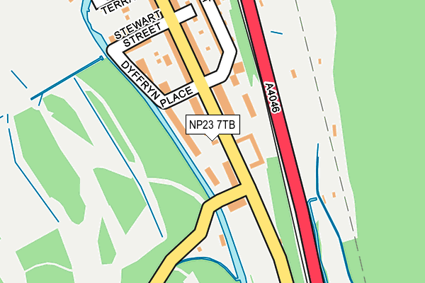 NP23 7TB map - OS OpenMap – Local (Ordnance Survey)
