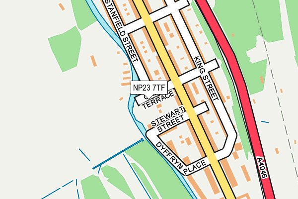 NP23 7TF map - OS OpenMap – Local (Ordnance Survey)