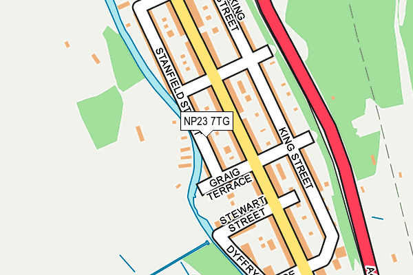 NP23 7TG map - OS OpenMap – Local (Ordnance Survey)