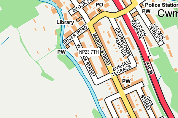 NP23 7TH map - OS OpenMap – Local (Ordnance Survey)