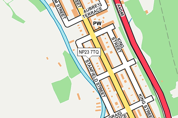 NP23 7TQ map - OS OpenMap – Local (Ordnance Survey)