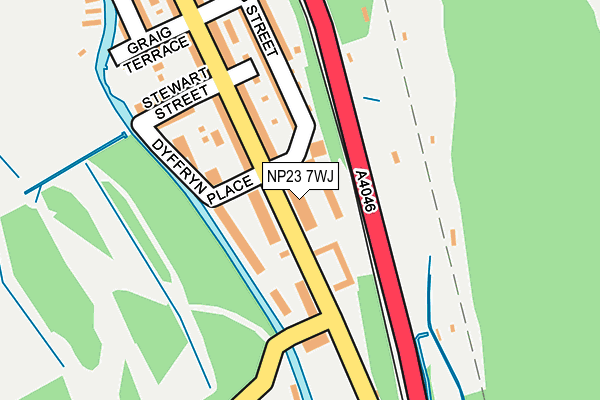 NP23 7WJ map - OS OpenMap – Local (Ordnance Survey)