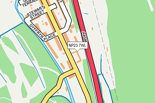 NP23 7WL map - OS OpenMap – Local (Ordnance Survey)