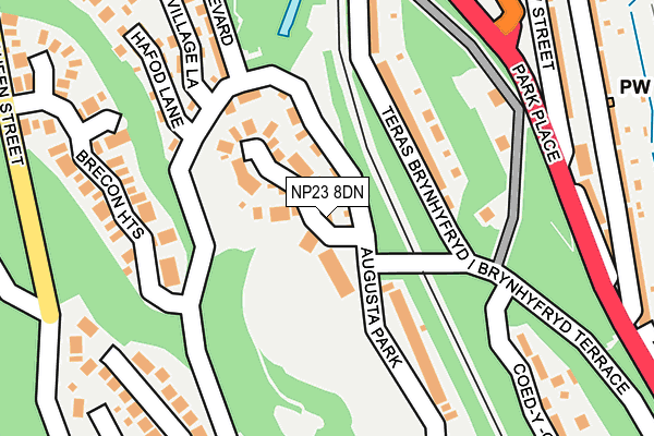 NP23 8DN map - OS OpenMap – Local (Ordnance Survey)