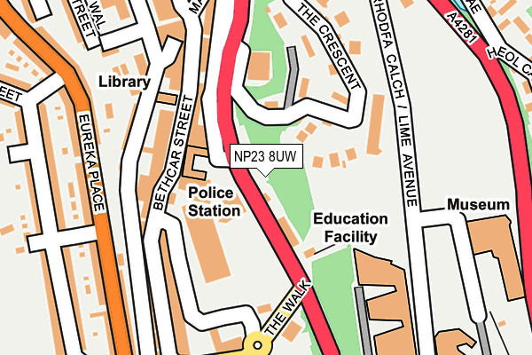 NP23 8UW map - OS OpenMap – Local (Ordnance Survey)