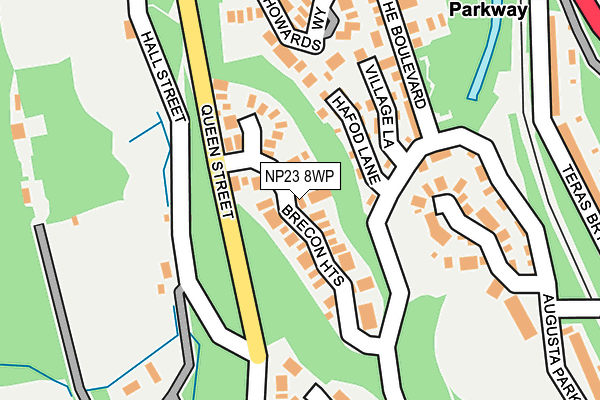 NP23 8WP map - OS OpenMap – Local (Ordnance Survey)