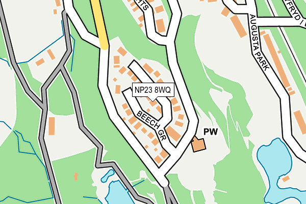 NP23 8WQ map - OS OpenMap – Local (Ordnance Survey)