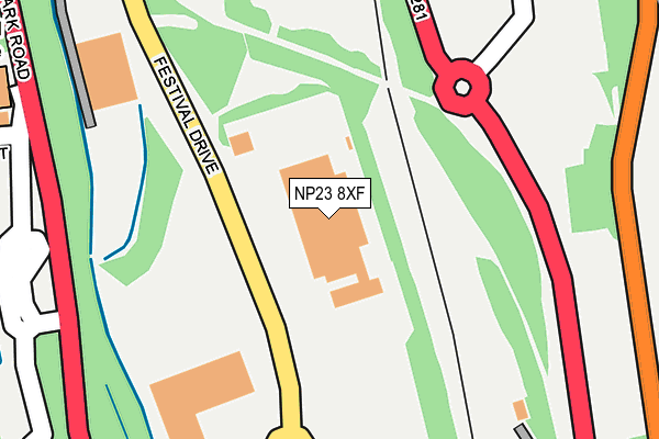NP23 8XF map - OS OpenMap – Local (Ordnance Survey)