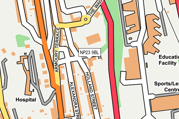 NP23 9BL map - OS OpenMap – Local (Ordnance Survey)