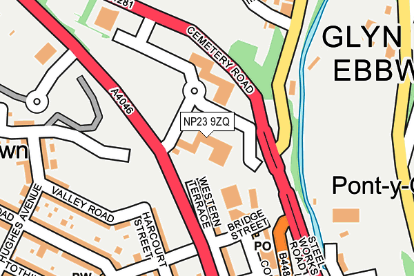 NP23 9ZQ map - OS OpenMap – Local (Ordnance Survey)