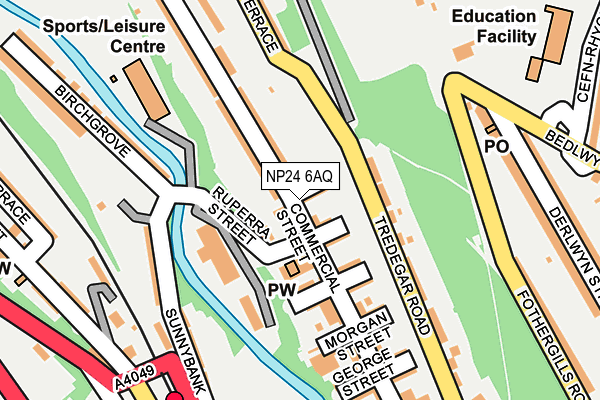 NP24 6AQ map - OS OpenMap – Local (Ordnance Survey)
