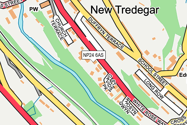 NP24 6AS map - OS OpenMap – Local (Ordnance Survey)
