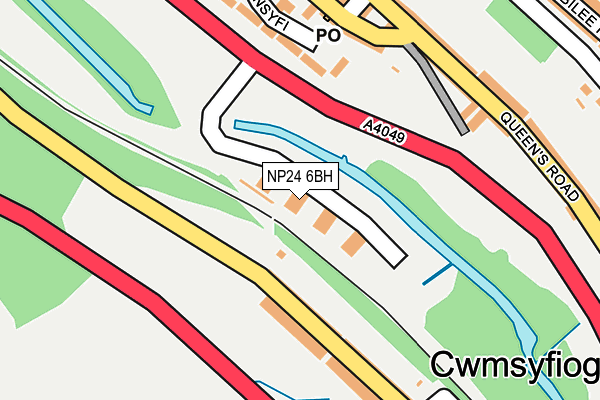NP24 6BH map - OS OpenMap – Local (Ordnance Survey)