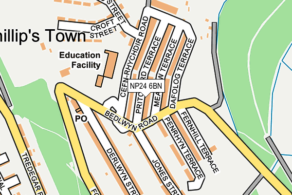 NP24 6BN map - OS OpenMap – Local (Ordnance Survey)