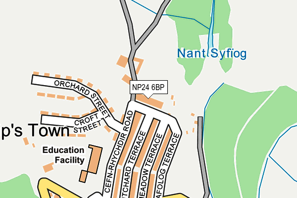 NP24 6BP map - OS OpenMap – Local (Ordnance Survey)