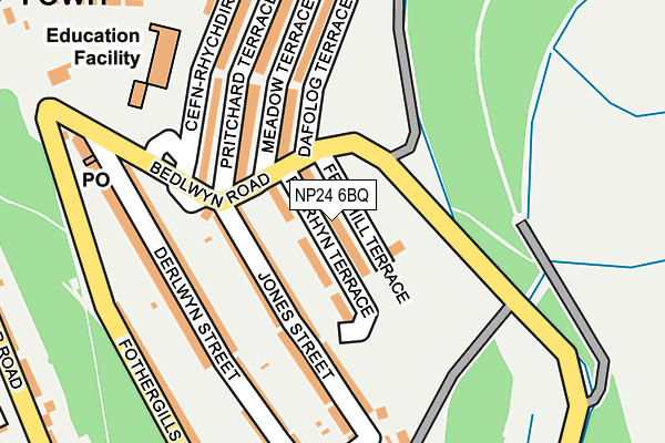 NP24 6BQ map - OS OpenMap – Local (Ordnance Survey)