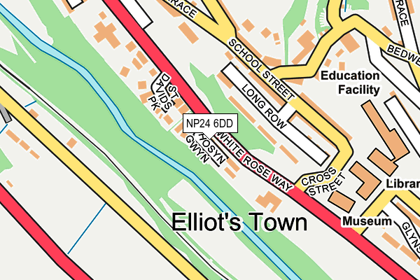 NP24 6DD map - OS OpenMap – Local (Ordnance Survey)