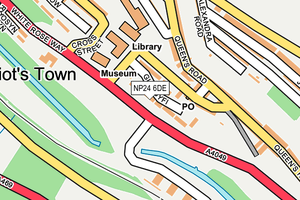 NP24 6DE map - OS OpenMap – Local (Ordnance Survey)
