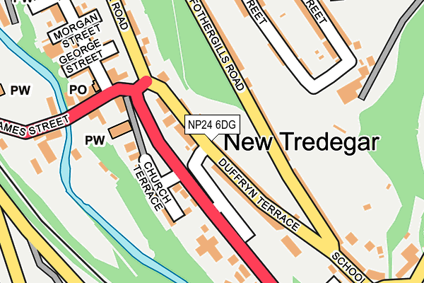 NP24 6DG map - OS OpenMap – Local (Ordnance Survey)