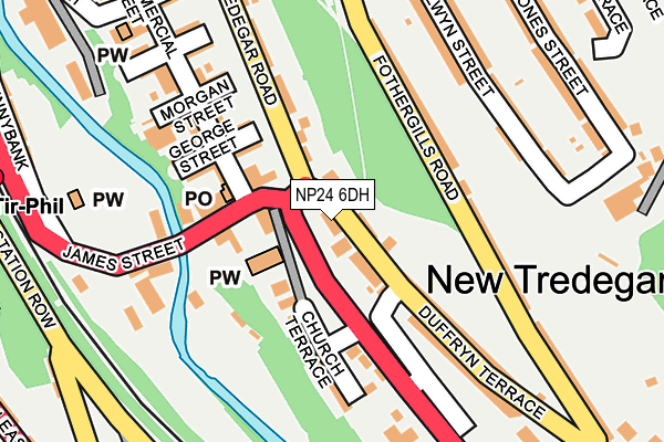 NP24 6DH map - OS OpenMap – Local (Ordnance Survey)