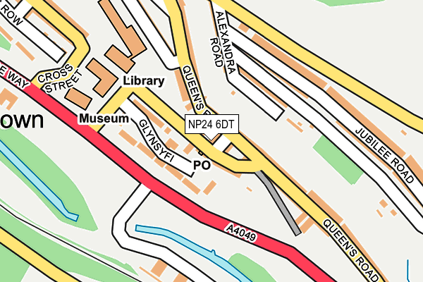 NP24 6DT map - OS OpenMap – Local (Ordnance Survey)