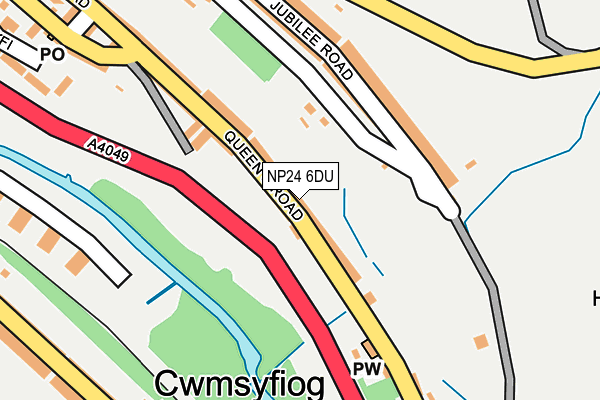 NP24 6DU map - OS OpenMap – Local (Ordnance Survey)