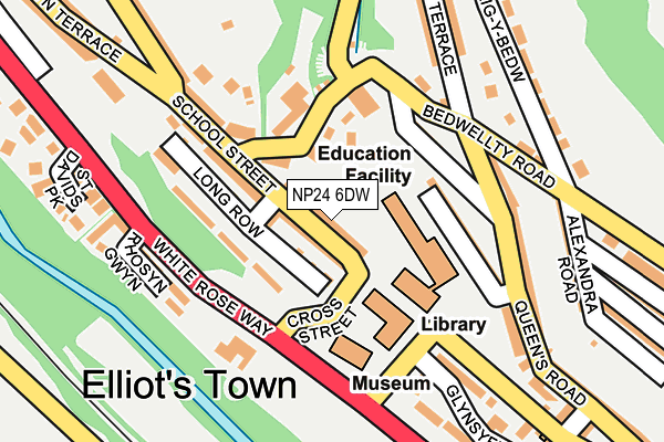 NP24 6DW map - OS OpenMap – Local (Ordnance Survey)