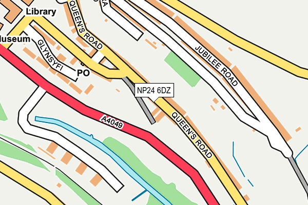 NP24 6DZ map - OS OpenMap – Local (Ordnance Survey)
