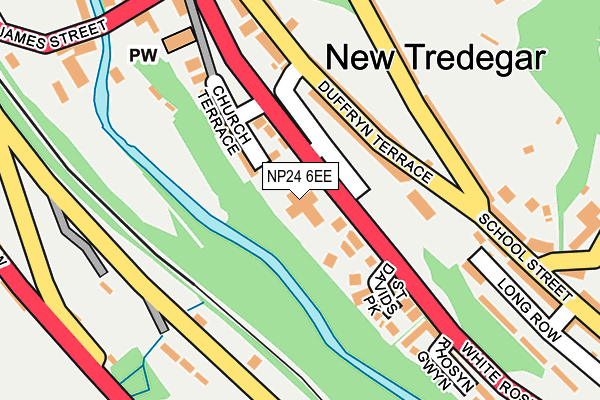 NP24 6EE map - OS OpenMap – Local (Ordnance Survey)