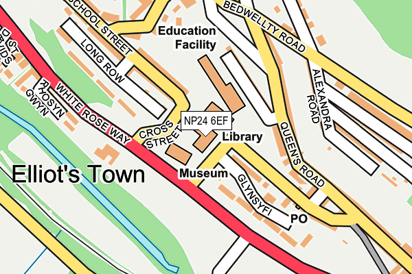 NP24 6EF map - OS OpenMap – Local (Ordnance Survey)