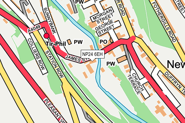 NP24 6EH map - OS OpenMap – Local (Ordnance Survey)
