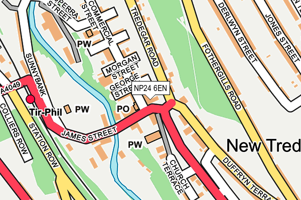 NP24 6EN map - OS OpenMap – Local (Ordnance Survey)