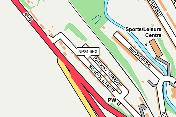 NP24 6EX map - OS OpenMap – Local (Ordnance Survey)