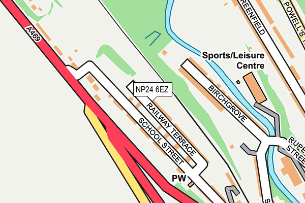 NP24 6EZ map - OS OpenMap – Local (Ordnance Survey)