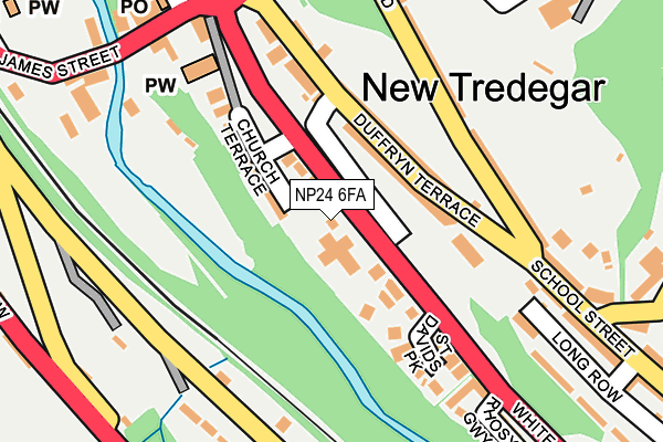 NP24 6FA map - OS OpenMap – Local (Ordnance Survey)