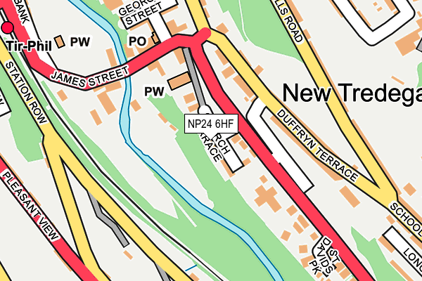NP24 6HF map - OS OpenMap – Local (Ordnance Survey)