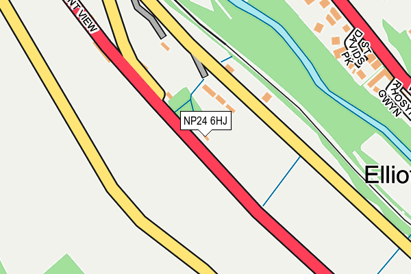 NP24 6HJ map - OS OpenMap – Local (Ordnance Survey)