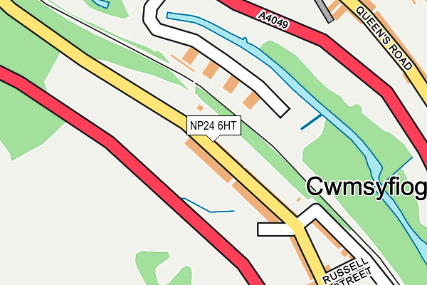 NP24 6HT map - OS OpenMap – Local (Ordnance Survey)